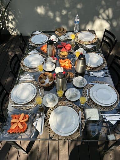 Complimentary Mexican breakfast