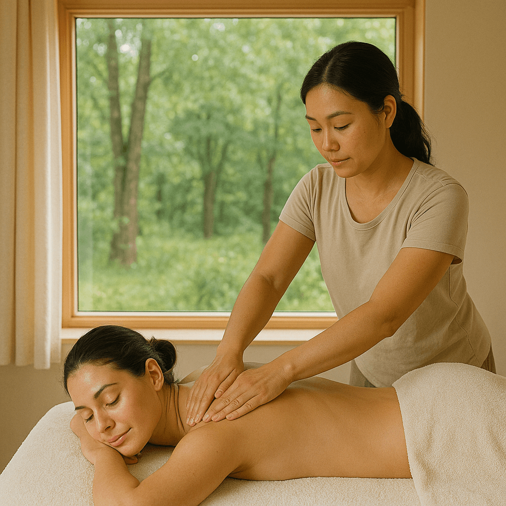 Relaxing spa treatment